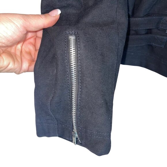 Jeff Hamilton Vintage Mens Size M Black Studded Eagle Biker Denim Jacket Rare - Picture 7 of 13